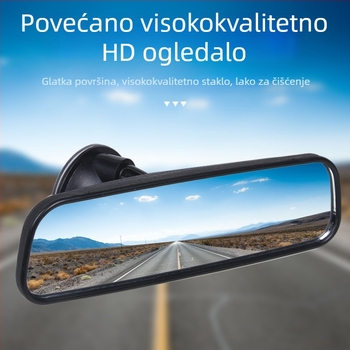 Automobilski endoskop s usisnom čašom, unutarnji retrovizor, ravno staklo ogledalo, za zatvorene automobile