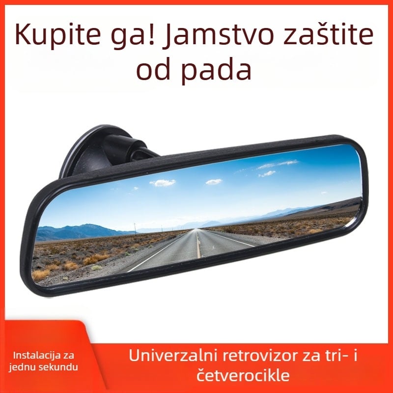 Automobilski endoskop s usisnom čašom, unutarnji retrovizor, ravno staklo ogledalo, za zatvorene automobile