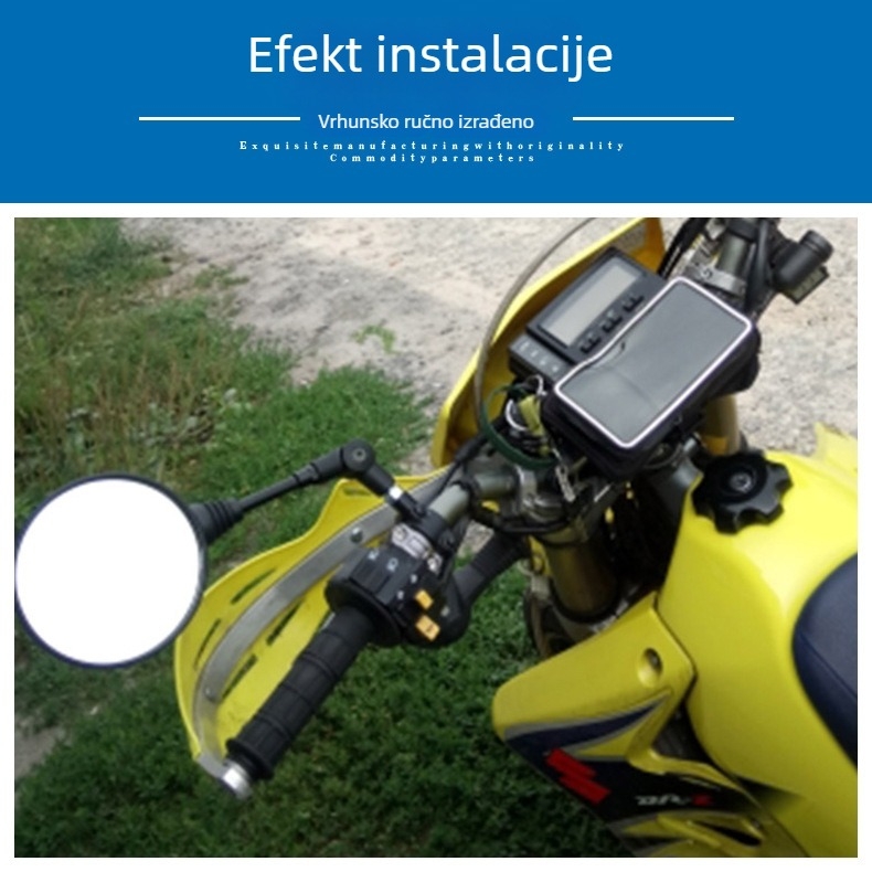 Retrovizor za KTM motocikl – sklopni, sferni ogledalo, kućište od ABS plastike, stakleno ogledalo, univerzalni navoj 10 mm