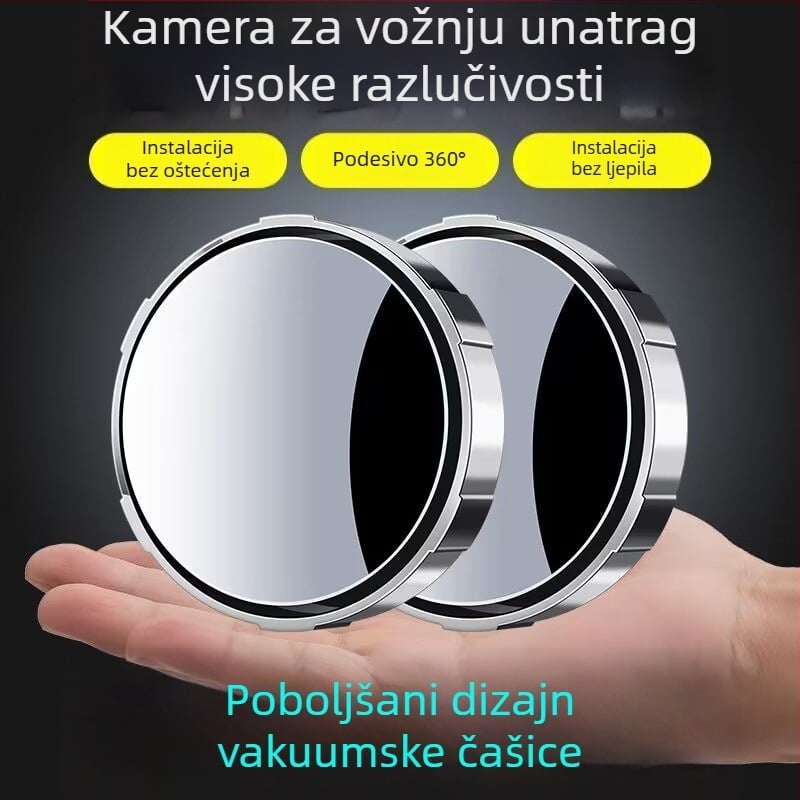 Auto retrovizor s usisnom, malo kružno ogledalo, podesivo široko vidno polje, retrovizor za vožnju unatrag