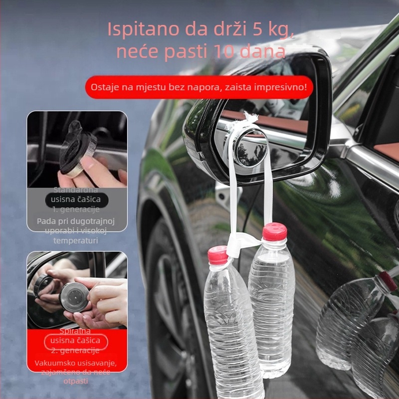 Auto retrovizor s usisnom, malo kružno ogledalo, podesivo široko vidno polje, retrovizor za vožnju unatrag