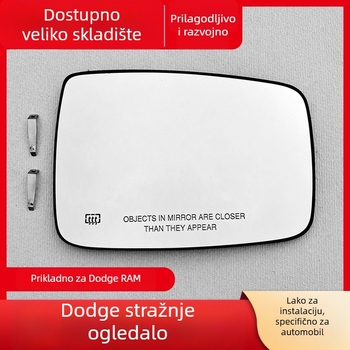 Zadnji retrovizor za Dodge Ram – plosni retrovizor; modeli 68050298AA/68050299AA; 12V napajanje