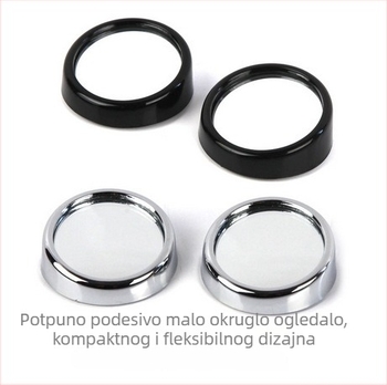 Zadnji retrovizor s rotirajućim zrcalom za mrtve kutove, sferično staklo, model 012