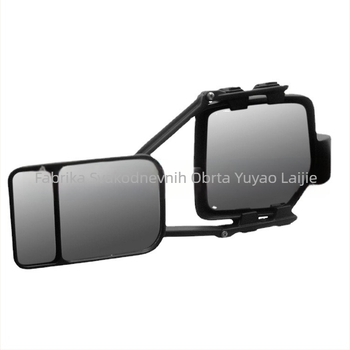LJ RV prikolica stražnje ogledalo — brzi otpuštajući nosač, plosko staklo, model LJM007, univerzalna kompatibilnost