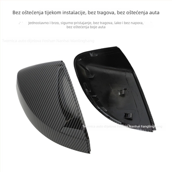 Korpus retrovizora, snap-on AD042, kompatibilan s Audi A3/S3 8V RS3 (2013–2019), ABS+PC materijal kućišta i ABS+PC materijal ogledala