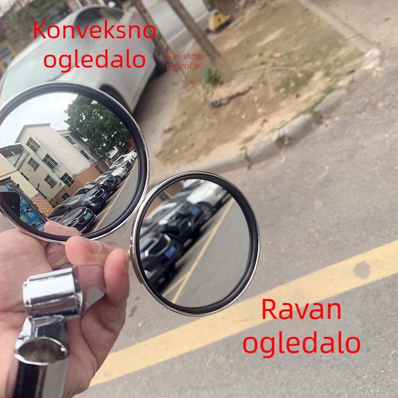 Zadnje ogledalo za električni motocikl – plosko ogledalo, staklo, ABS kućište, TT-101