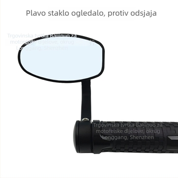 CB-3 Retrovizor za motocikl s ravnim staklom, kućište od CNC aluminijske legure