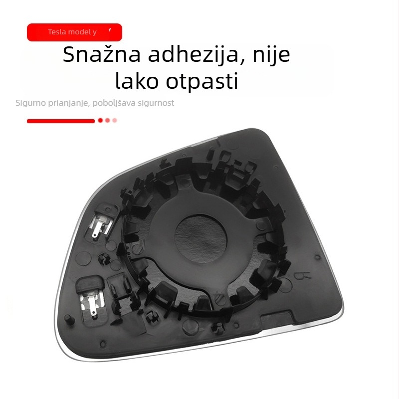 Leća retrovizora za Tesla Model 3 – protiv sjaja, grijana, širok kut pogleda, 12V, ABS