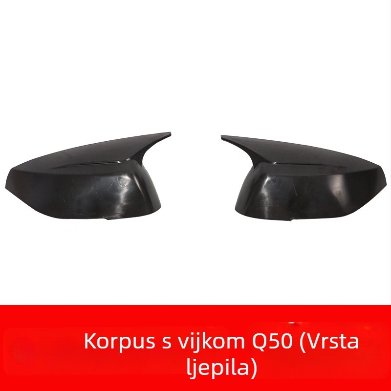 Poklopac retrovizora s oblikom roga za Infiniti Q50L, Q60, QX30 – ABS