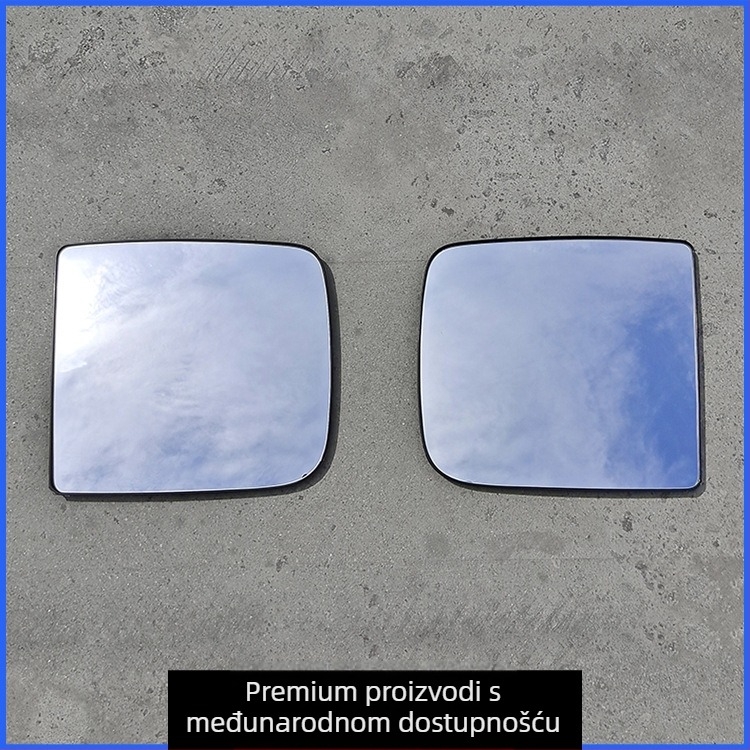 Reflektor za vanjski retrovizor Dodge Ram 2500-3500, dvostuka zakrivljenost ogledala, kromirani ogledalo, ABS kućište, lijevo 68067728AA / desno 68067729AA