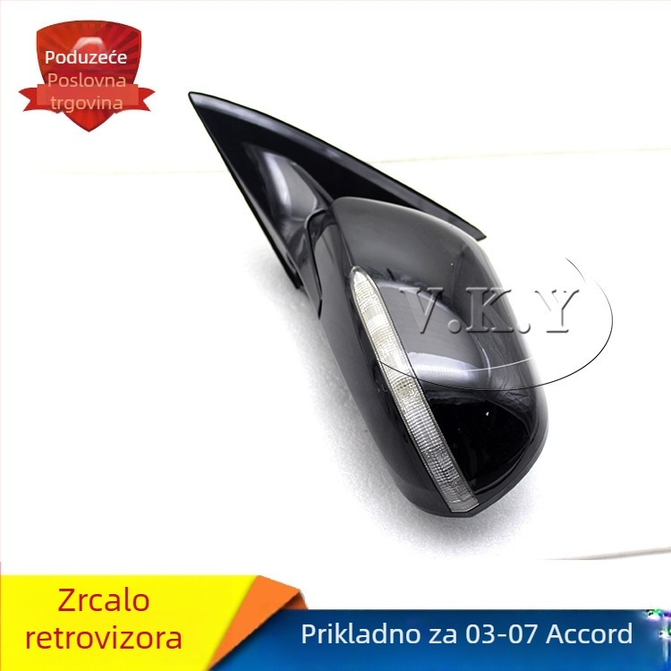 Poklop retrovizora za Honda Accord 2003-2007 (CM4/CM5/CM6), ABS kućište, kromirano ogledalo, broj dijela 76200-SDG-H12ZA