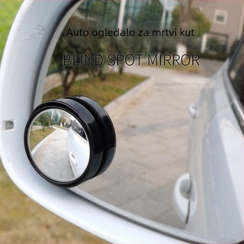 360° ultra jasno reflektirajuće ogledalo za stražnji pogled sa širokim vidnim poljem, podesivo malo kružno ogledalo