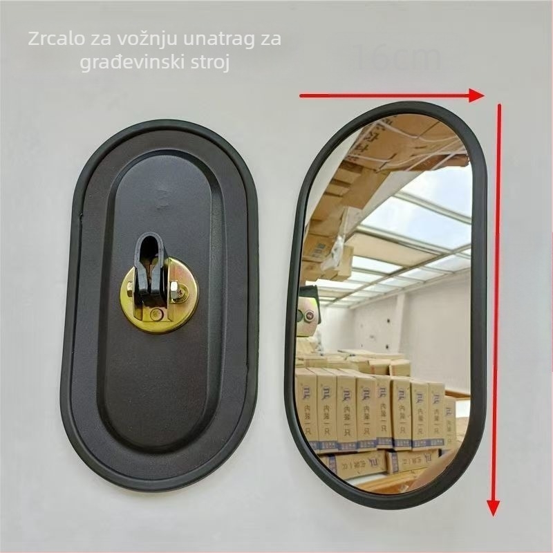 Držač retrovizora za bagere Komatsu/Hitachi, model 200, plastično ogledalo, Ronghua