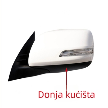 Kućište retrovizora za Toyota Prado (2010–2021) – ABS pokrov, ABS ogledalo, sferno ogledalo, 12V