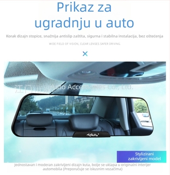 ACP-312 brzo prilagodljivo automobilskog retrovizora, sferično staklo, ABS kućište