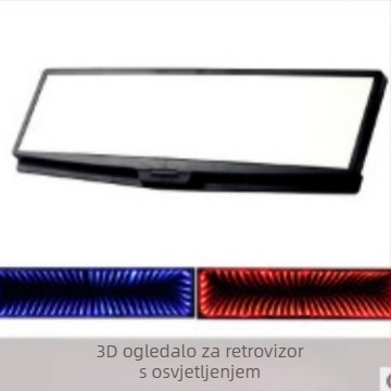 Automobilsko zadnje ogledalo s plosnim ogledalom i kromom lećom, model HJX-015 (staklo ogledalo, 4.5V)