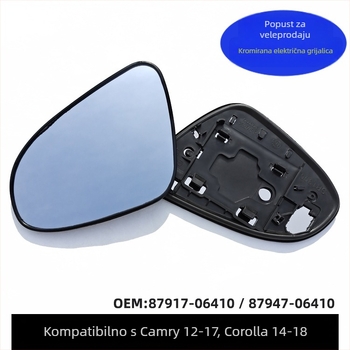 Leća stražnjeg ogledala za Toyota Camry 12-17, Corolla 14-18, model 87917-06410, sferno ogledalo, 12V