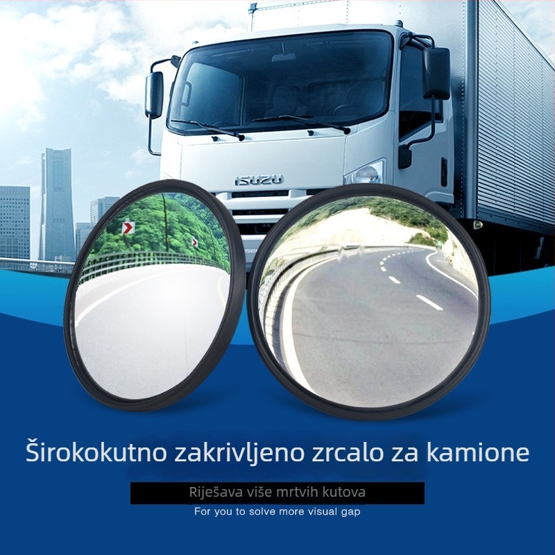 Stražnje ogledalo, konveksno; model SL-1765; sferično staklo; ABS kućište; pogodno za školske autobuse i velike kamione
