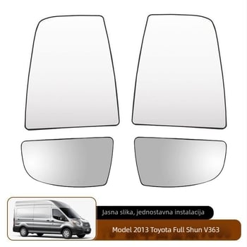 Zadnje ogledalo za Ford Transit MK8 (2014–), ravno ogledalo, 12V, staklo