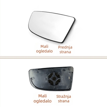 Zadnje ogledalo za Ford Transit MK8 (2014–), ravno ogledalo, 12V, staklo