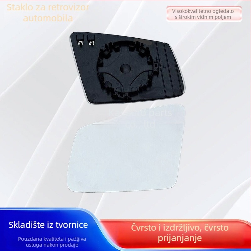 Zadnje ogledalo za automobil (Aftermarket) – Model XME-004, sferično ogledalo, 12V, kromirano