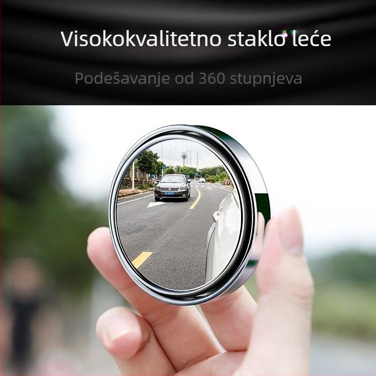 Zrcalo retrovizora, sferično staklo, podesivo, 12V, komplet za lijevog vozača