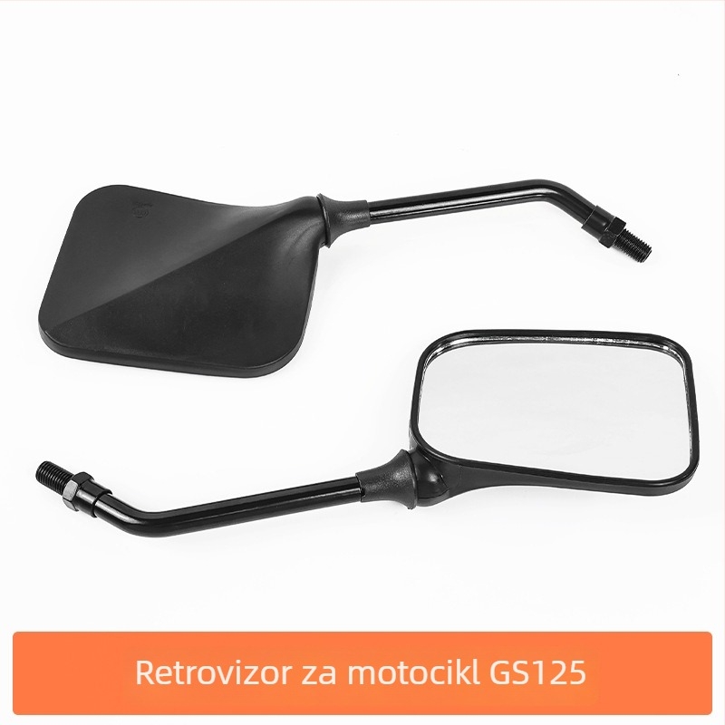 Retrovizor motocikla, kvadratni, GS125 kompatibilan, plast i staklo, brend Mogelon