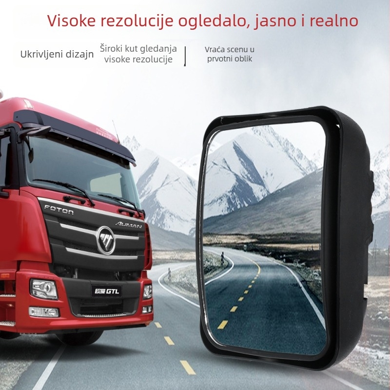 Zadnji retrovizor - Auman skup zrcala; dvostruka zakrivljenost / plosko ogledalo; stakleno ogledalo; kućište od tvrdog plastičnog materijala