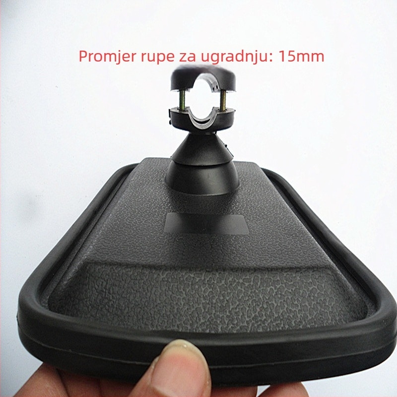 Zadnji retrovizor kamiona, fiksni — sferno staklo, kućište od PP plastike, pribor: malo kvadratno ogledalo, univerzalna kompatibilnost