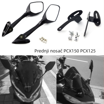 Prednji nosač retrovizora za motocikl PCX150/PCX125 - ravno ogledalo, staklo - SHUNXINGLONG