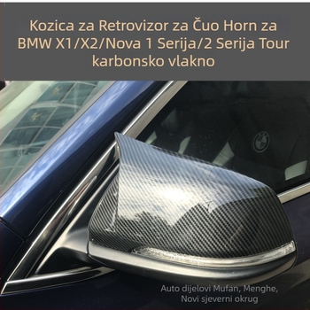 Zadnje ogledalo s ljepilom pastom za BMW X1/X2 i Seriju 1 — ABS kućište i ABS poklopac, kompatibilno X1/X2/1