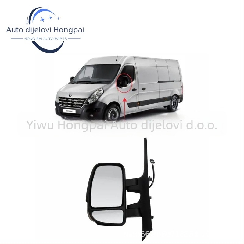 Zadnje ogledalo Renault Master III 2010 — ravno ogledalo, dijelovi 93197484, 963021976r, 963016903r, ABS