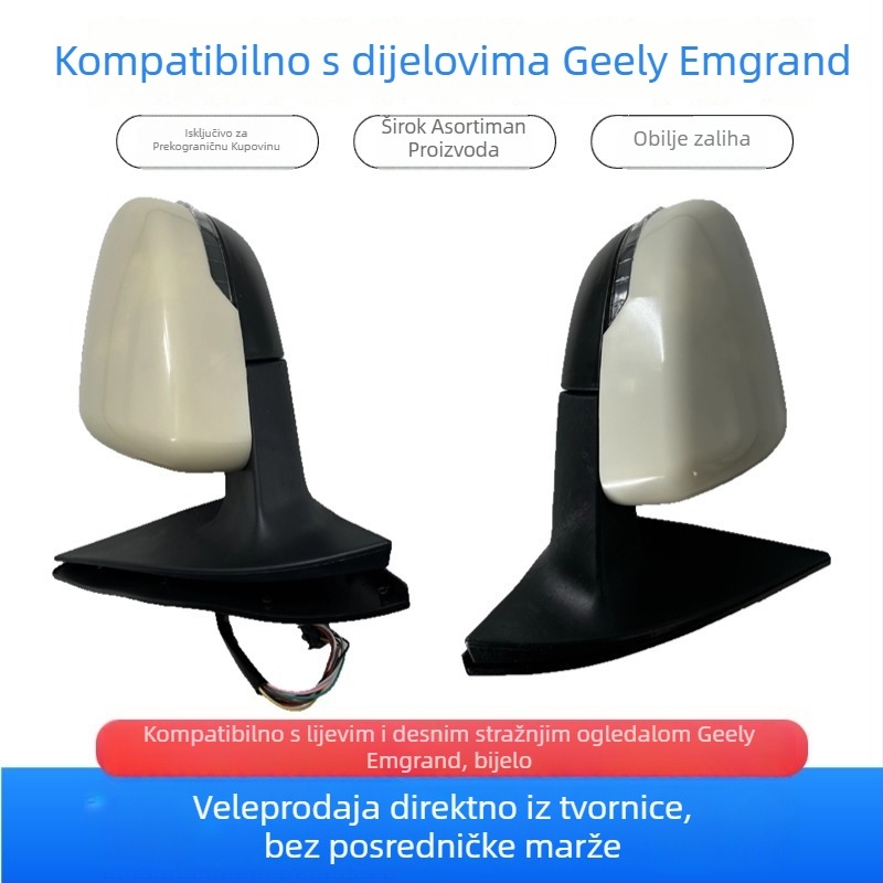 Sklop zadnjeg retrovizora - desna strana, ravno ogledalo, dio 101803862101080, kompatibilan s Emgrand