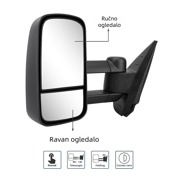 Retrovizor za Chevrolet Silverado/Sierra 07-13 (konveksno, ABS, marka KUIEN)