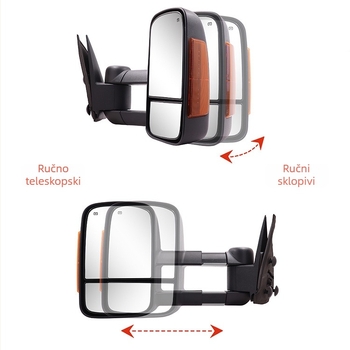 Retrovizor za Chevrolet Silverado/Sierra 03-06, konveksan, ABS