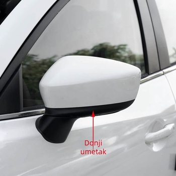 Donji poklopac reflektora retrovizora za Mazda3 Angkesela 14-17, sferično ogledalo, 12V ABS