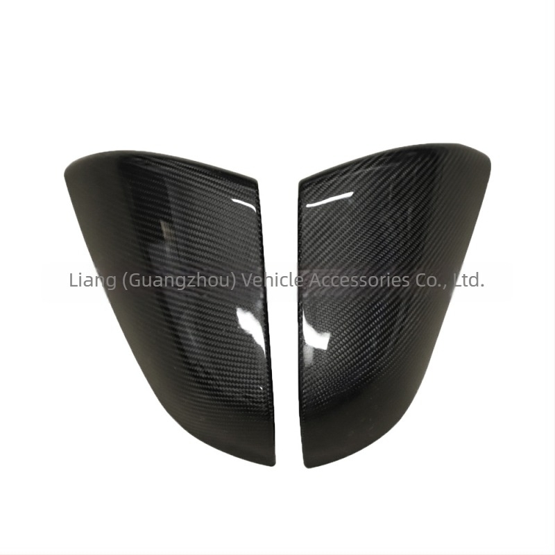 Kryt retrovizora za Tesla Model X (2021–2024) Pravo karbonsko vlakno – Proces vakuumske autoklave, jednodijelni suhi karbonski vanjski dio – LEEIION