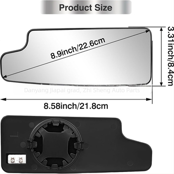 Leća retrovizijskog ogledala za Chevy Silverado GMC Sierra 1500 HD, 2019–2025 | ABS materijal, zakrivljena površina, težina 160 g