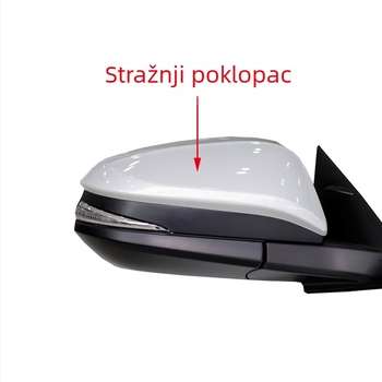Kućište retrovizora Toyota Highlander 2015-2021, ABS kućište, staklno sferno ogledalo, 12V
