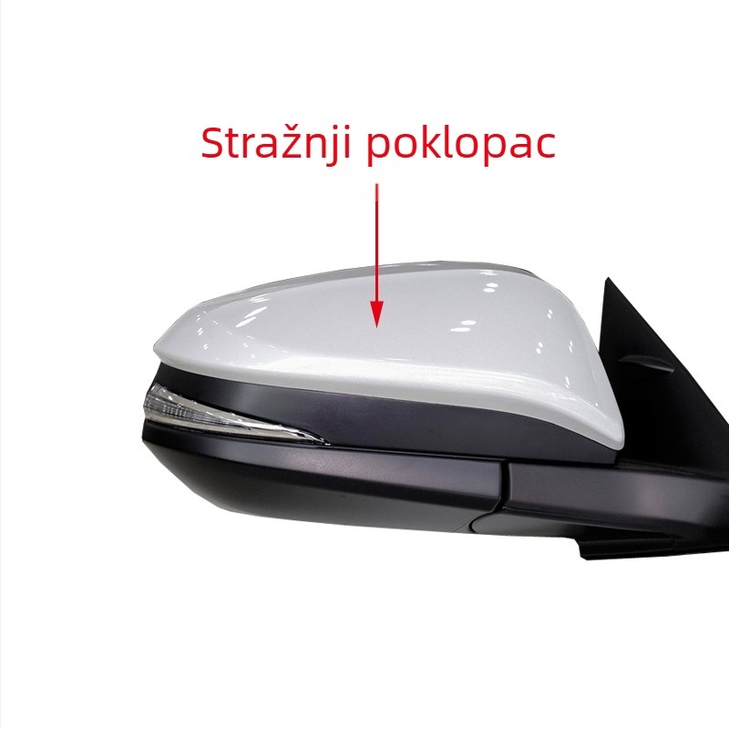 Kućište retrovizora Toyota Highlander 2015-2021, ABS kućište, staklno sferno ogledalo, 12V