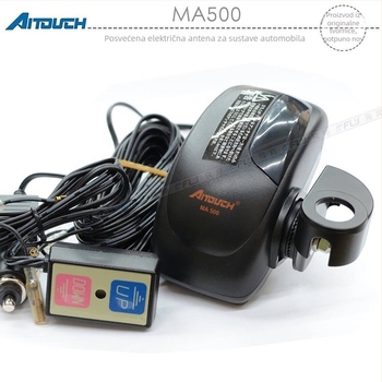 Aitouch Električna Uzdignuta Antena za Automobil – za SUV-ove i Kamione, Ugradnja na Vozilo, Sklopiva Antena, Protiv Hrđe, Pametan Krov