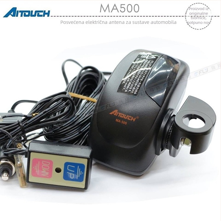 Aitouch Električna Uzdignuta Antena za Automobil – za SUV-ove i Kamione, Ugradnja na Vozilo, Sklopiva Antena, Protiv Hrđe, Pametan Krov