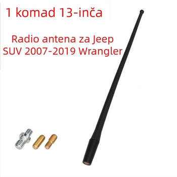 Polarlander auto radio antena za Jeep Wrangler SUV (2007–2019), ugradnja navojem, 12V, vijek trajanja 10000 sati
