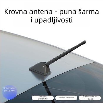 Dekorativna antena za krov automobila - univerzalna kompatibilnost, montaža ljepilom, pogodno za sve modele, marka Carfu