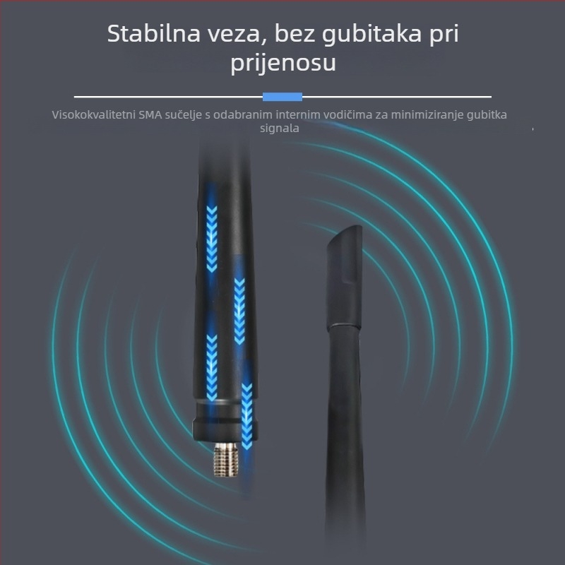 Automobilska DAB/FM digitalna antena za auto – vanjska antena za pričvršćivanje ljepilom, ovlaštena privatna marka: Da