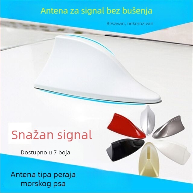 Automobilska antena u obliku ajkine peraje YJH-SK013 sa zvučnim tonom signala, krovna antena, bez bušenja