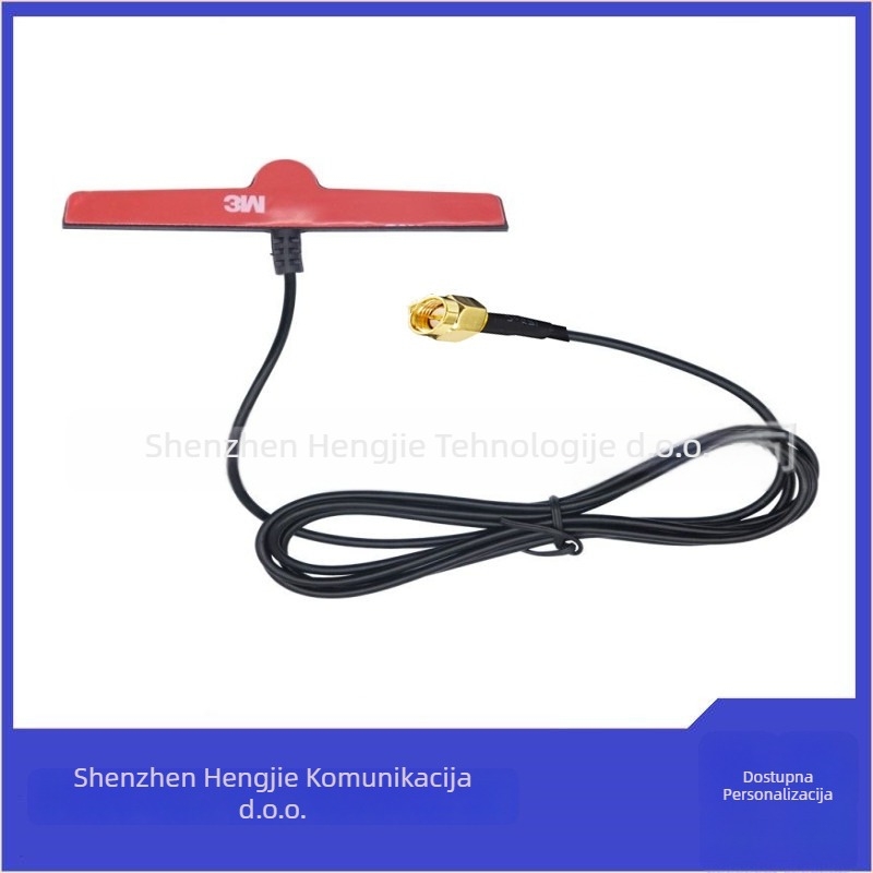T-tip patch antena za 4G/GSM/GPRS, automobil, IoT i zrakoplov — 700–2700 MHz, 50 Ω, dobitak 6 dBi, VSWR ≤ 1.5, radno napajanje 50 V