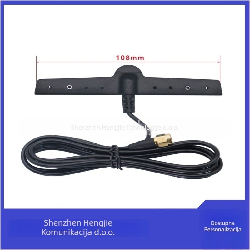 T-tip patch antena za 4G/GSM/GPRS, automobil, IoT i zrakoplov — 700–2700 MHz, 50 Ω, dobitak 6 dBi, VSWR ≤ 1.5, radno napajanje 50 V