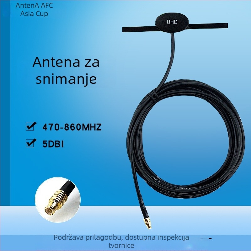 TP015 DMB antena patch za automobil, 170–240 MHz, 50 Ω, 3 dB dobitka, SWR ≤ 1.5