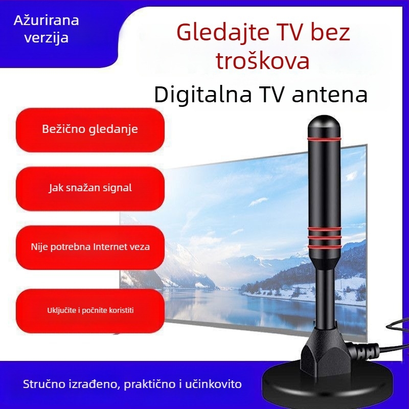 DTMB digitalna TV antena – unutarnja i vanjska upotreba, univerzalna, HD prijem signala